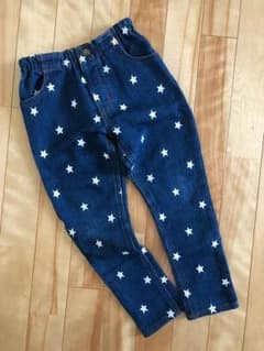 ［週末sale］x-girl stages スターデニムパンツ 5Tのサムネイル