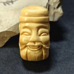 江戸骨董 根付 天然素材 手彫り 時代物 アンティーク 蒐集家放出美品