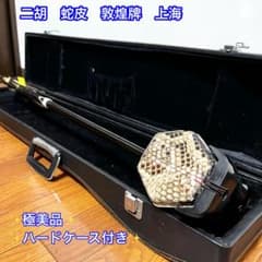 Natural snakeskin erhu, Dunhuang brand, folk instrument, Shanghai, case, string instrument, DUNHUANG