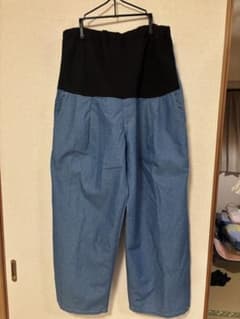 西松屋 マタニティ デニムワイドパンツ Lサイズのサムネイル