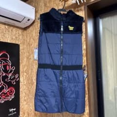 BEAMS GOLF レディース 中綿ワンピース ネイビーのサムネイル