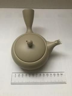 特価　新品　常滑焼　高資  急須　アイボリーのサムネイル