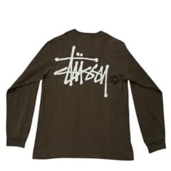 メキシコ製 Stussy 黒タグ ロンT M カーキ 白 ショーンフォント - メルカリ
