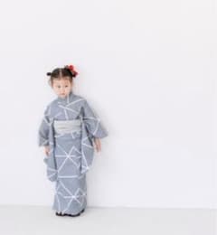 chaaan様　LOWRYS FARM 子供用浴衣セット 110cm グレーのサムネイル
