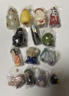 希少！スタジオジブリ 14体、指人形、ソフビ、フィギュア セットまとめ売り美品！ スタジオ ジブリ 千と千尋の神隠し 指人形 ゆびにんぎよう 14体 まとめ