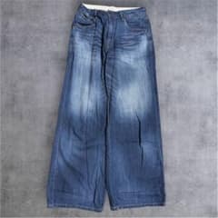 デニムブルー ワイドパンツのサムネイル