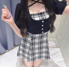 evelyn リボンチェックミニopのサムネイル