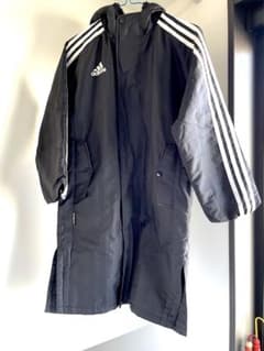 adidas ベンチコート 黒　130のサムネイル