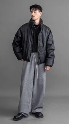 値下げ 定価以下 海外 ショート丈 ワイド ダウンジャケット myblack 値下げ 定価以下 海外 ショート丈 ワイド ダウンジャケット myblack