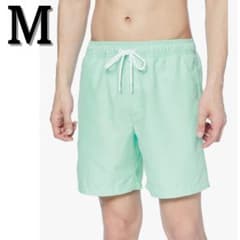 Unused mint-colored men's swimsuit with back pocket, Japanese size M.