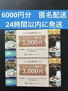 三井松島ホールディングス 株主優待 レストラン優待券2枚 匿名配送 - 3