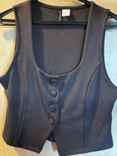 H&M DIVIDED ベスト ブラック Sサイズ