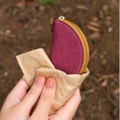【まるで焼き芋】秋を楽しむ半月型小物入れのサムネイル