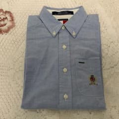 Tommy Hilfiger 水色 ボタンダウン 長袖シャツのサムネイル