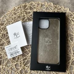 イルビゾンテ iPhone レザーソフトケース スマホケース プラチナムのサムネイル
