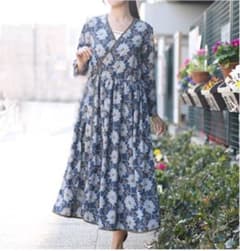 値下げ！新品♡チチカカ♡水彩チトニア カシュクールワンピース♡のサムネイル