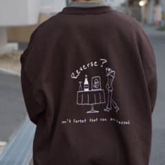 なお様 専用 オーバーサイズスウェット ダークチョコレートのサムネイル