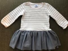 プチバトー  チュールワンピース  12m/74cmのサムネイル