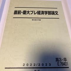 慶大プレ総合政策、経済論文のサムネイル