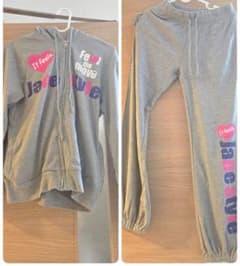 ジャージ セットアップ グレー(フード付き)のサムネイル