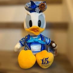 ディズニーシー　ぬいぐるみ　専用 タグ付き ディズニーシー 15周年 ドナルド ぬいぐるみ - メルカリ