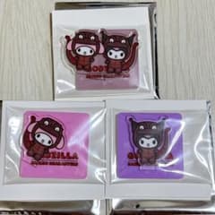 Godzilla x Sanrio Random Mini Acrylic Stand - My Me Roddy　Kuromi 3-piece set