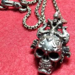 ロンワンズスカルネックレス ペンダント シルバーアクセサリーLONE 