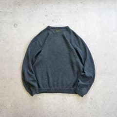 00s Eddie Bauer 前V コットンニット ボックスシルエットy2k