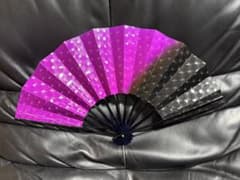 扇子　29cm 編み込み風市松　光沢　舞扇子　新品箱　舞踊　演劇　着物　和装 扇子 29cm 編み込み風市松 光沢 舞扇子 新品箱 舞踊 演劇 着物 和装