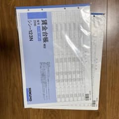 賃金台帳 横型 シン-123Nのサムネイル