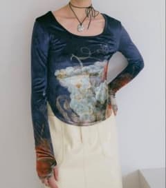 sahara サハラ　Velour Art Print Top ベロアトップスのサムネイル