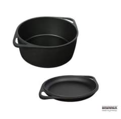 BRUNNER GUSSTO ダッチオーブン 24cm 鋳鉄製　ドイツ製 BRUNNER GUSSTO ダッチオーブン 24cm 鋳鉄製 ドイツ製 - メルカリ