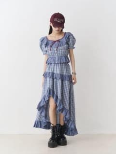 シャーリングパフスリブラウス ※トップスのみのサムネイル
