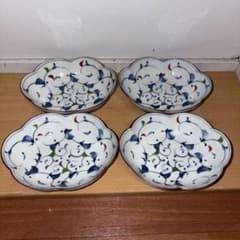 有田焼陶器　食器 牡丹文 8寸兜皿 17・24cm（青）有田染付シリーズ M.STYLE