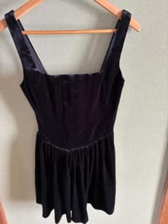 ZARA ミニワンピース(黒)&ロングシャツ(サテン)のサムネイル