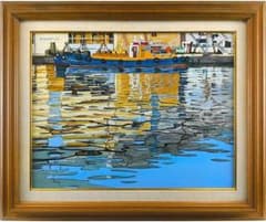 【58*70cm】高藤義雄 「港」 油絵・油彩画 絵画【状態良好です】 58*70cm】高藤義雄 「港」 油絵・油彩画 絵画【状態良好です】 - メルカリ