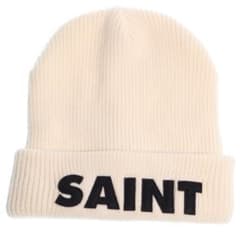 SAINT MICHAEL 白ニット帽 ヒロヤ着用モデル　状態良 SAINT MICHAEL 白ニット帽 ヒロヤ着用モデル 状態良 - メルカリ