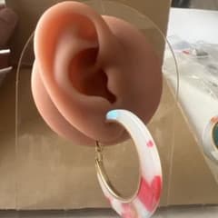 カラフルアクリルフープピアスのサムネイル
