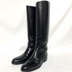 タニノクリスチージョッキーロングブーツ 名作✨ タニノクリスチー ジョッキーロングブーツ 黒 35.5 22.5cm相当