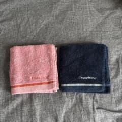 Francfranc タオルハンカチ 2枚セット ピンク ネイビーのサムネイル