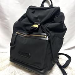 シリアルナンバー有　美品　Tom FORD ナイロン　レザー　リュック　ブラック シリアルナンバー有 美品 Tom FORD ナイロン レザー リュック ブラック