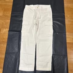 BANANA REPUBLIC リネンカーゴパンツ白　32 x 30のサムネイル