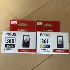 Canon PIXUS 360 361 XL インクカートリッジ セット - メルカリ