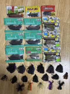 バス釣り ラバージグ 大量セットのサムネイル