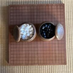 囲碁セット 碁石 碁笥 木製 木目