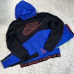 極美品 ナイキ ジャージ セットアップ ナイロン デカロゴ フレックス
