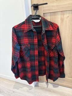 70s ウールリッチ WOOLRICH ウールバッファローチェック ネルシャツ
