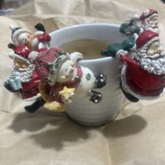 クリスマス 植木鉢サンタ スノーマン 立体装飾のサムネイル