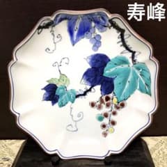 長期保管品✨九谷焼 寿峰 色絵 ぶどう紋 八角皿 単品✨中皿 取り皿 皿 長期保管品✨九谷焼 寿峰 色絵 ぶどう紋 八角皿 単品✨中皿 取り皿 皿