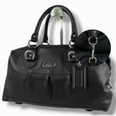 美品 COACH コーチ ミニボストン レザー F15445 Y2K バッグ 黒 - メルカリ